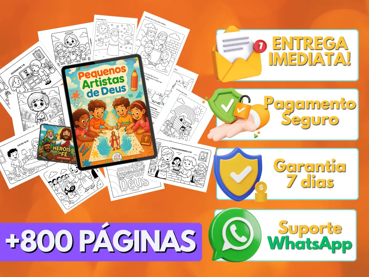 17 Livros de Colorir Cristãos - Banner Principal